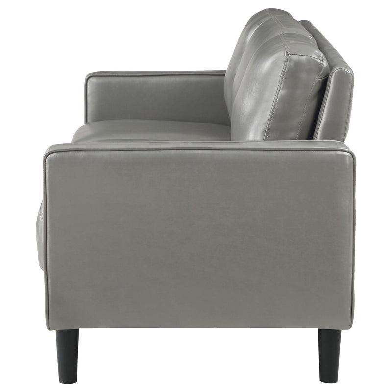 Ruth Upholstered Track Arm Sofa Black