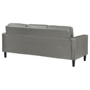 Ruth Upholstered Track Arm Sofa Black