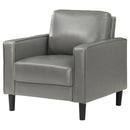 Ruth Upholstered Track Arm Accent Chair Black