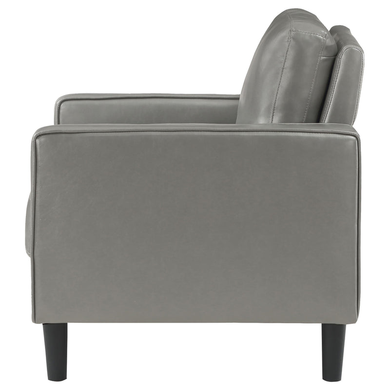 Ruth Upholstered Track Arm Accent Chair Black