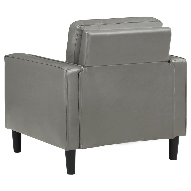 Ruth Upholstered Track Arm Accent Chair Black