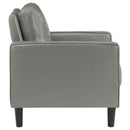 Ruth Upholstered Track Arm Accent Chair Black