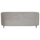 Avonlea Upholstered Sloped Arm Sofa Grey Fabric