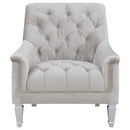 Avonlea Fabric Upholstered Sloped Arm Chair Grey Fabric
