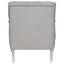 Avonlea Fabric Upholstered Sloped Arm Chair Grey Fabric
