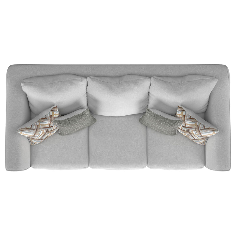 Salizar  Upholstered Flared Arm Sofa Set Grey
