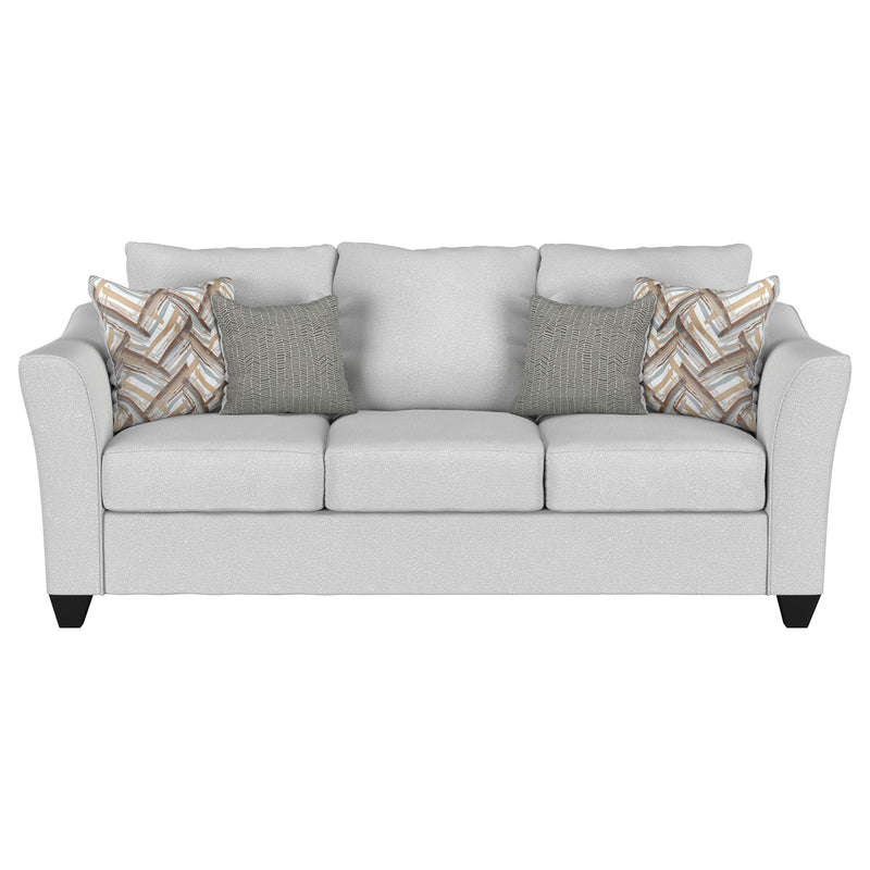 Salizar Upholstered Flared Arm Sofa Charcoal Grey