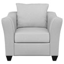 Salizar Upholstered Flared Arm Accent Chair Sand