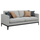 Apperson  Upholstered Track Arm Sofa Set Light Grey