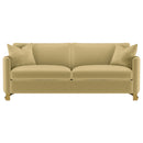 Corliss Velvet Upholstered Sofa Set Camel