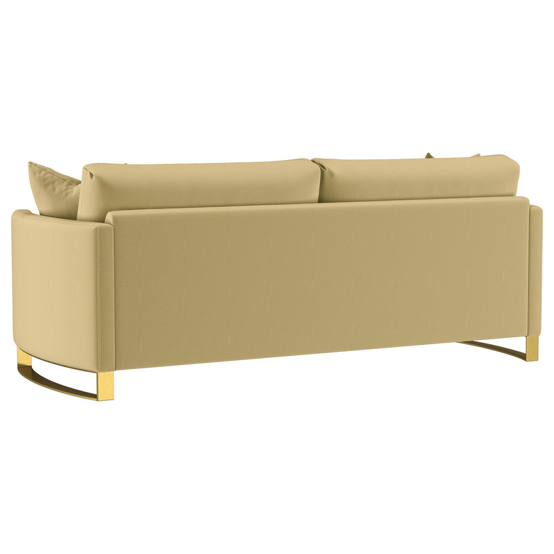 Corliss Velvet Upholstered Sofa Set Camel