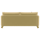Corliss Upholstered Curved Track Arm Sofa Camel
