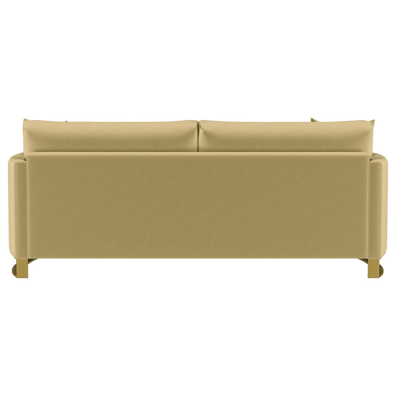 Corliss Upholstered Curved Track Arm Sofa Camel