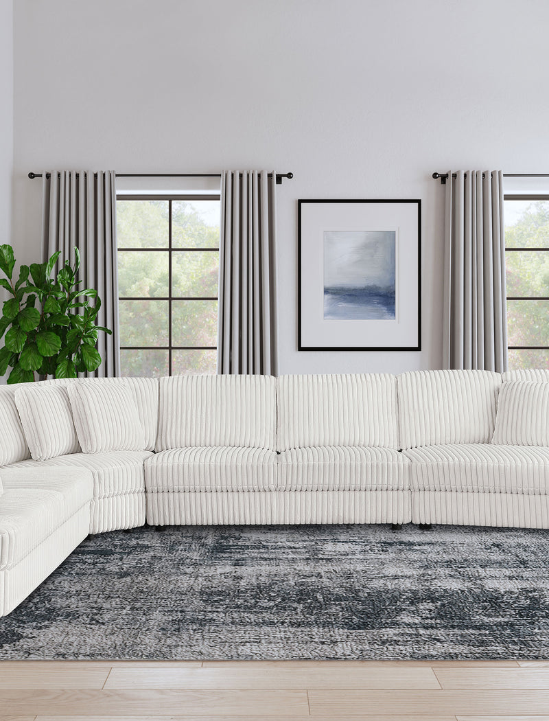 Emberson Upholstered Sectional Ivory