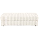 Emberson Upholstered Rectangular Storage Ottoman Ivory