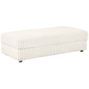 Emberson Upholstered Rectangular Storage Ottoman Ivory