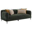 Jade  Chenille Upholstered Sofa Set Green