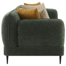 Jade  Chenille Upholstered Sofa Set Green