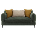 Jade  Chenille Upholstered Sofa Set Green