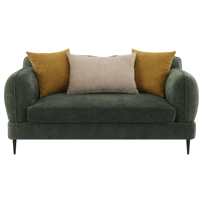 Jade  Chenille Upholstered Sofa Set Green