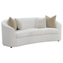 Rainn  Boucle Upholstered Sloped Arm Sofa Set Latte