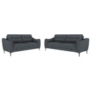 Nolan  Upholstered Sofa Set Charcoal