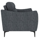 Nolan  Upholstered Sofa Set Charcoal