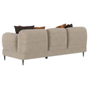 Jade Chenille Upholstered Modern Track Arm Sofa Green