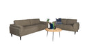 Rilynn  Upholstered Track Arm Sofa Set Brown