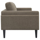 Rilynn  Upholstered Track Arm Sofa Set Brown