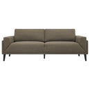 Rilynn Upholstered Track Arm Sofa Brown