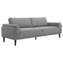 Rilynn Upholstered Track Arm Sofa Brown