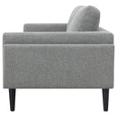 Rilynn Upholstered Track Arm Sofa Brown