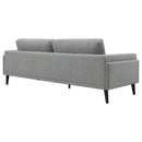 Rilynn Upholstered Track Arm Sofa Brown
