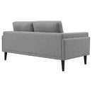 Rilynn Upholstered Track Arm Loveseat Brown