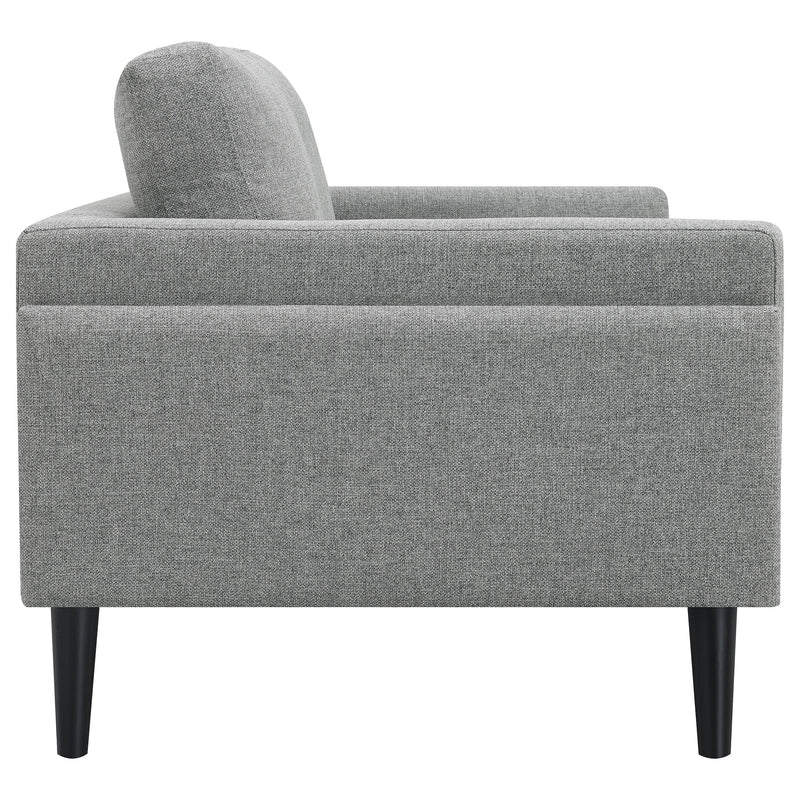 Rilynn Upholstered Track Arm Loveseat Brown