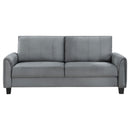 Davis  Upholstered Rolled Arm Sofa Grey