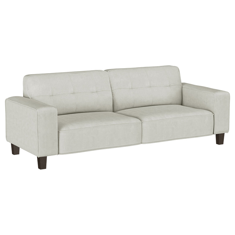 Deerhurst Upholstered Track Arm Tufted Sofa Charcoal