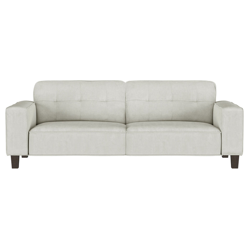 Deerhurst Upholstered Track Arm Tufted Sofa Charcoal