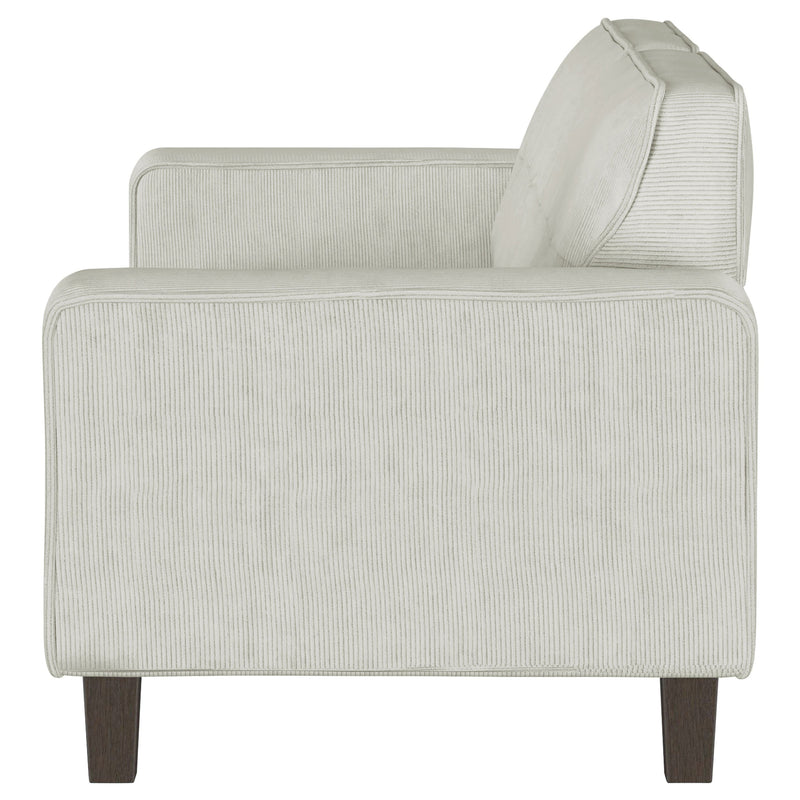 Deerhurst Upholstered Track Arm Tufted Sofa Charcoal
