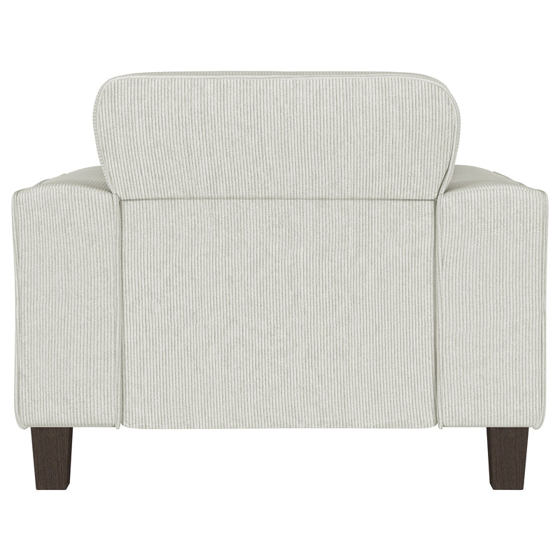 Deerhurst Upholstered Track Arm Tufted Accent Chair Charcoal
