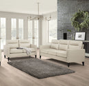 Jonah  Upholstered Track Arm Sofa Set Green