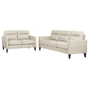 Jonah  Upholstered Track Arm Sofa Set Green
