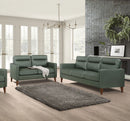 Jonah  Upholstered Track Arm Sofa Set Green