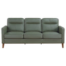 Jonah  Upholstered Track Arm Sofa Set Green