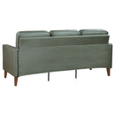Jonah  Upholstered Track Arm Sofa Set Green