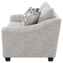 Tomkins Boucle Upholstered Loveseat Light Grey