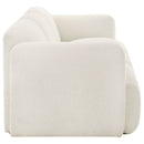 Dorset Upholstered Round Track Arm Sofa Set White