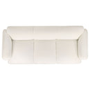 Dorset Upholstered Round Track Arm Sofa Set White