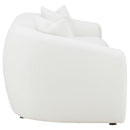 Isabella  Faux Sheepskin Upholstered Sofa Set Natural